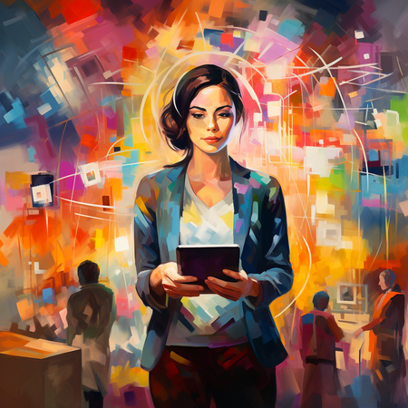 Entrepreneur engaging in LinkedIn networking, unlocking new vistas of opportunity.