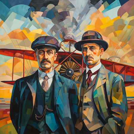Wright Brothers' first flight, symbolizing relentless pursuit and groundbreaking innovation.